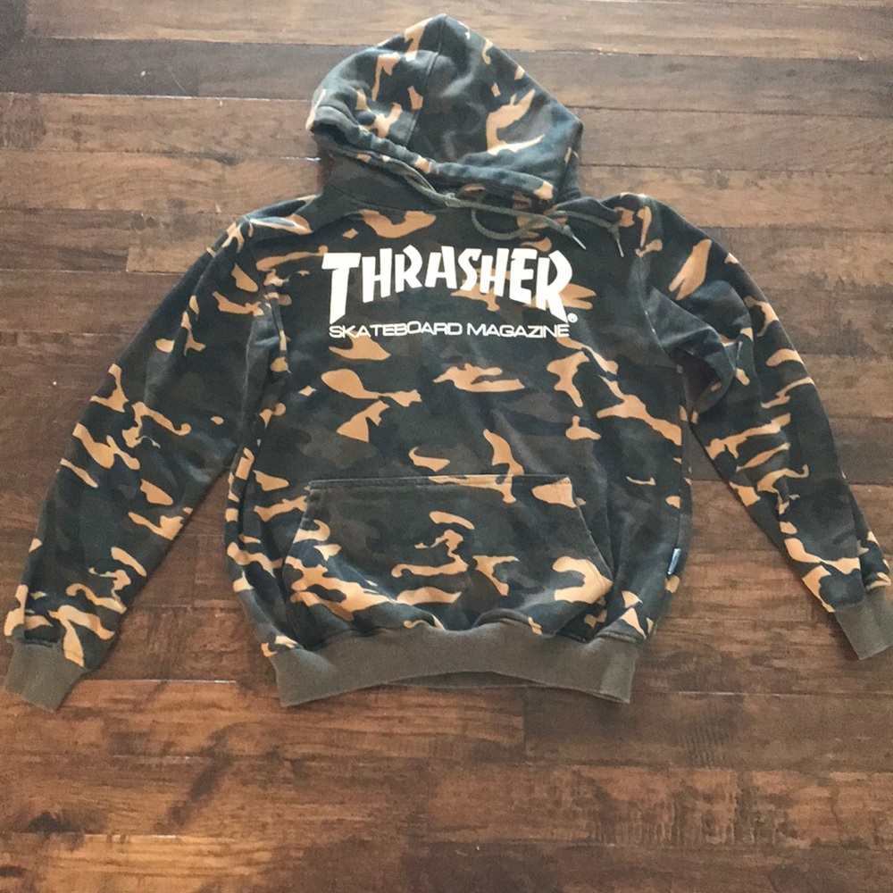 RARE Camo Trasher Hoodie